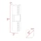 Tuhome Obregon Corner Bar Cabinet, Ten Built-in Wine Rack, Single Door, Aged Oak/Taupe BMT7767 - alternate 7